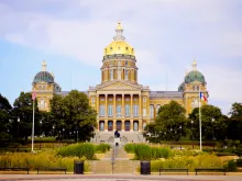 Iowa State Capitol building in Des Moines.